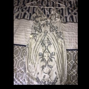 White and Silver Dress